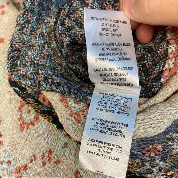 CALIFORNIA MOONRISE Sz S Cottagecore Bohemian Flowy Bohemian Dress - Picture 9 of 9